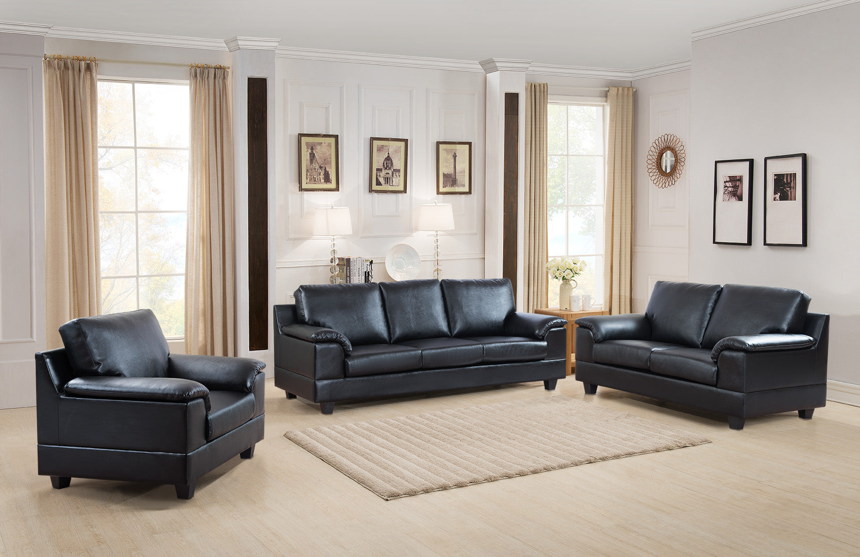 CHAIR 8009-BLK-ID