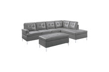 SECTIONAL & OTTOMAN 8378GY-HE
