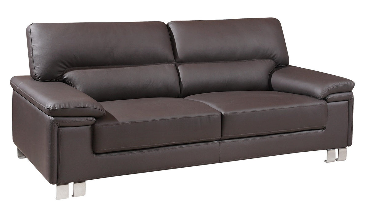 2 PCS BROWN SOFA AND LOVESEAT #9399GU