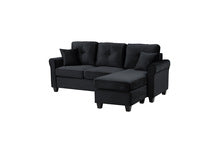 REVERSIBLE SOFA CHAISE 9411BK-HE