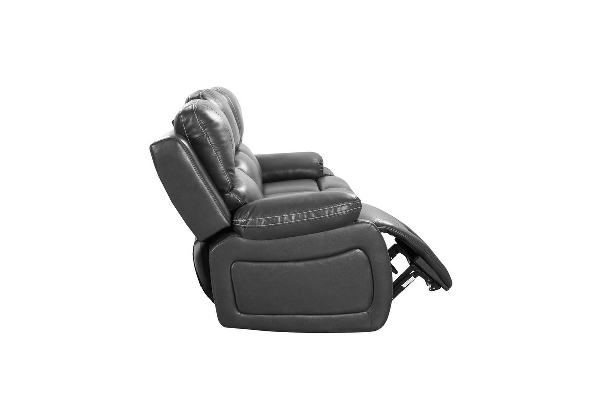 2PCS SET Gray Power Reclining Sofa Love #9422GU