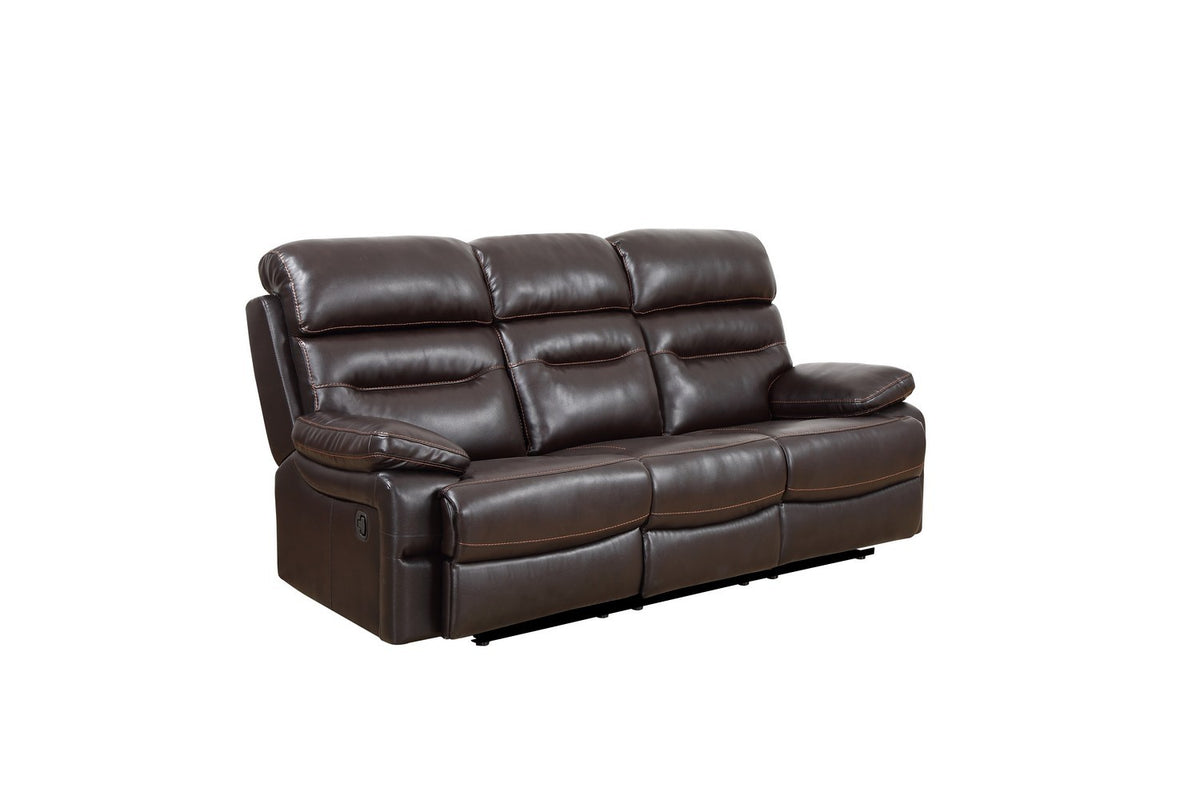 2PCS BROWN SOFA AND LOVESEAT #9442GU