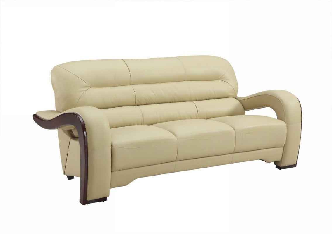 2 PCS BEIGE SOFA AND LOVESEAT #992