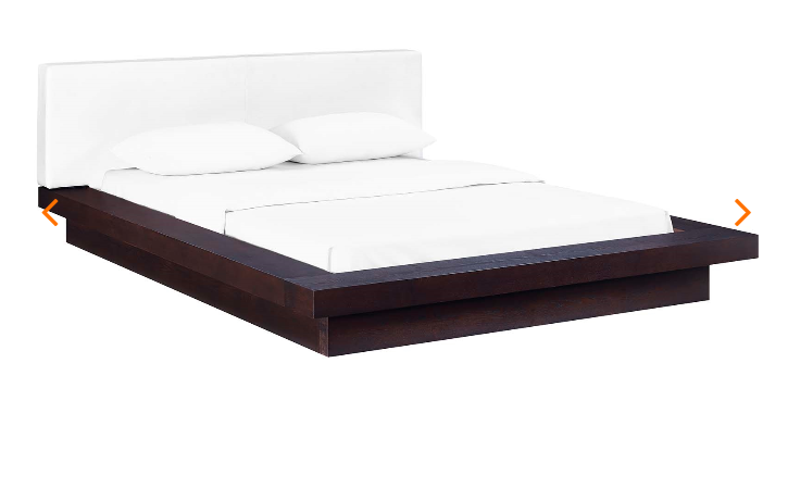 QUEEN BED FRAME MOD-5722-CAP-WHI