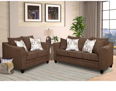 SOFA & LOVESEAT CHOCO ATLANTIS-4HOM