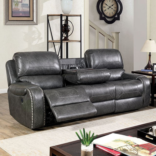 POWER RECLINER SOFA & LOVESEAT 6950GY MADE IN USA-FOA