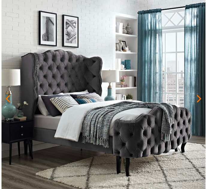QUEEN BED FRAME MOD-5804-GRY