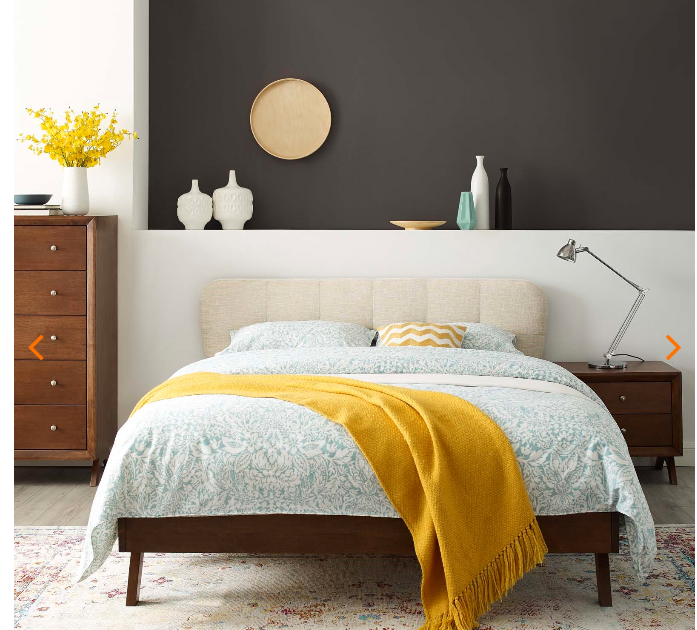 QUEEN BED FRAME MOD-6004-BEI