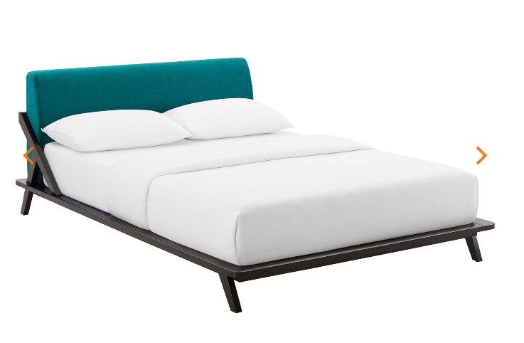 QUEEN BED FRAME MOD-6047-CAP-TEA