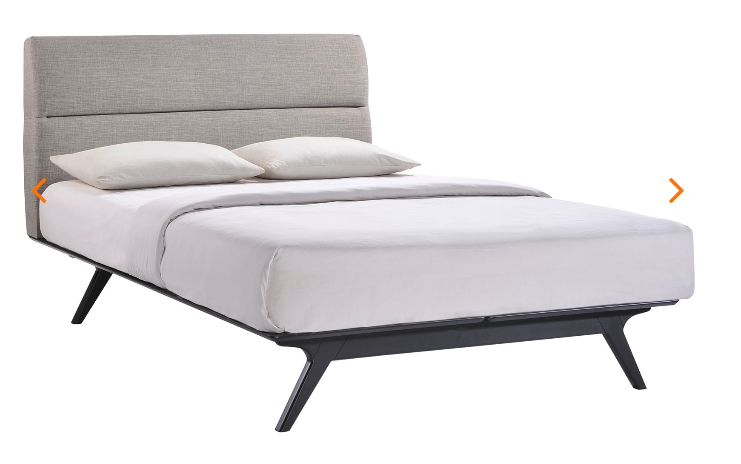 QUEEN BED FRAME MOD-5244-BLK-GRY