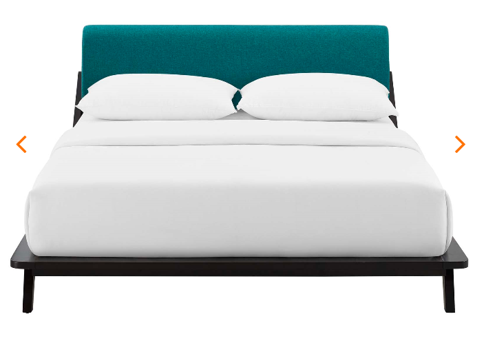 QUEEN BED FRAME MOD-6047-CAP-TEA