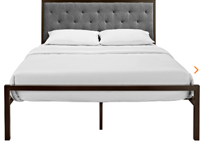 QUEEN BED FRAME MOD-5182-BRN-GRY