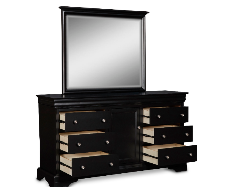 QUEEN BEDROOM SET 4 PC -BELLE ROSE-NC