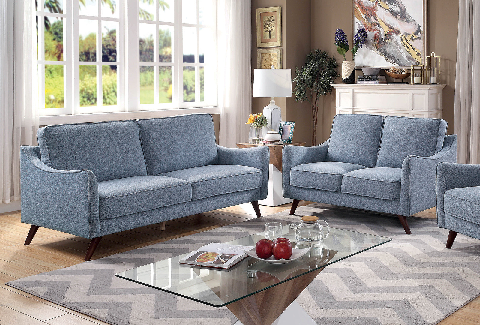 SOFA & LOVESEAT 6971BL MADE IN USA-FOA