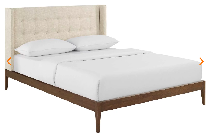 QUEEN BED FRAME MOD-6003-BEI