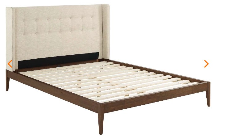 QUEEN BED FRAME MOD-6003-BEI