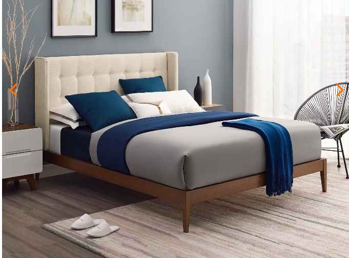QUEEN BED FRAME MOD-6003-BEI