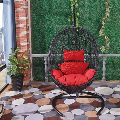 Swing Chair Black F013Art