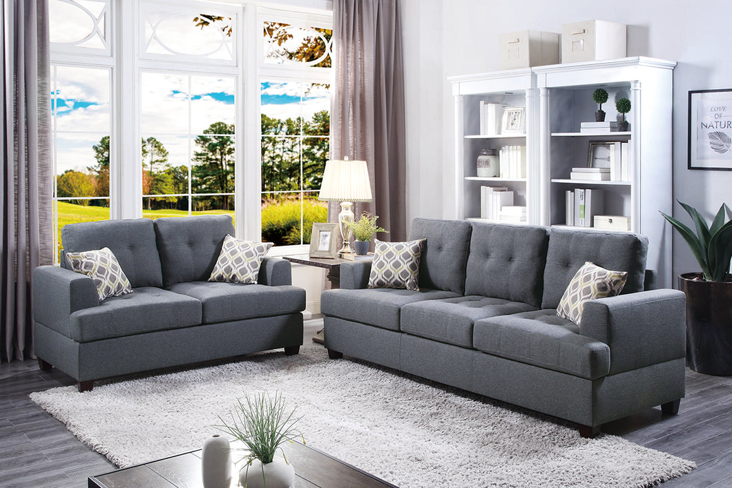 2 PCS SOFA SET 7600-POU