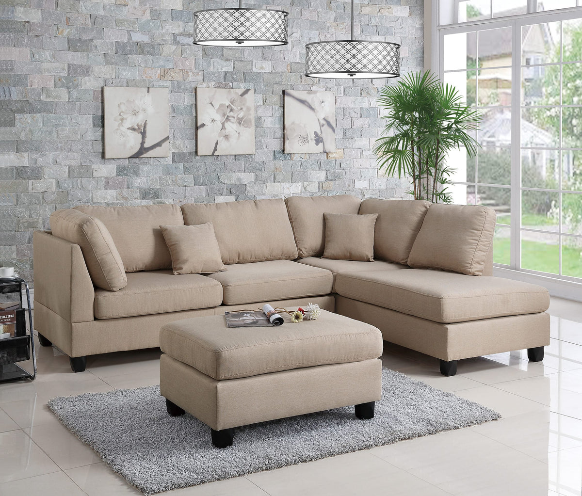 3 PCS SECTIONAL SOFA F7605-POU