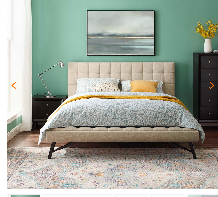 QUEEN  BED FRAME MOD-6007-GRY