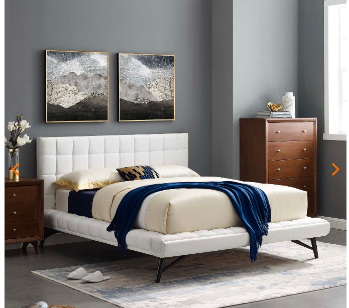 QUEEN  BED FRAME MOD-6007-GRY