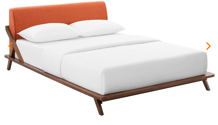 QUEEN BED FRAME MOD-6047-CAP-TEA
