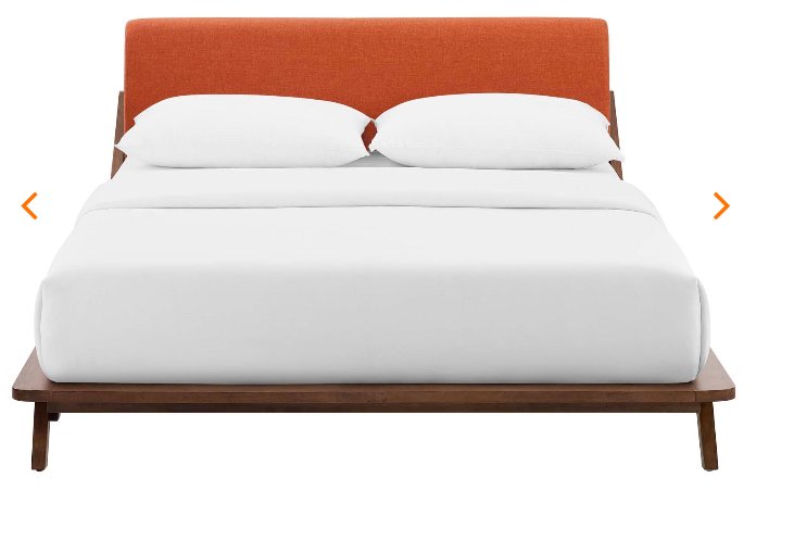 QUEEN BED FRAME MOD-6047-CAP-TEA