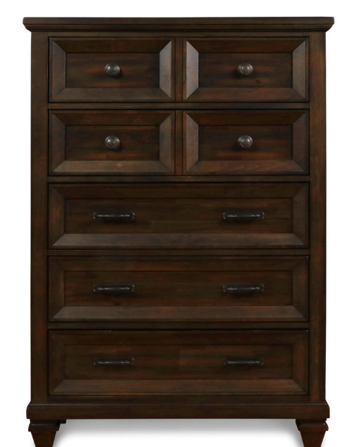 QUEEN BEDROOM SET 4PC-SEVILLA WALNUT-NC