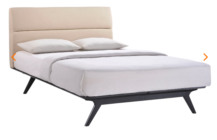 QUEEN BED FRAME MOD-5244-BLK-GRY
