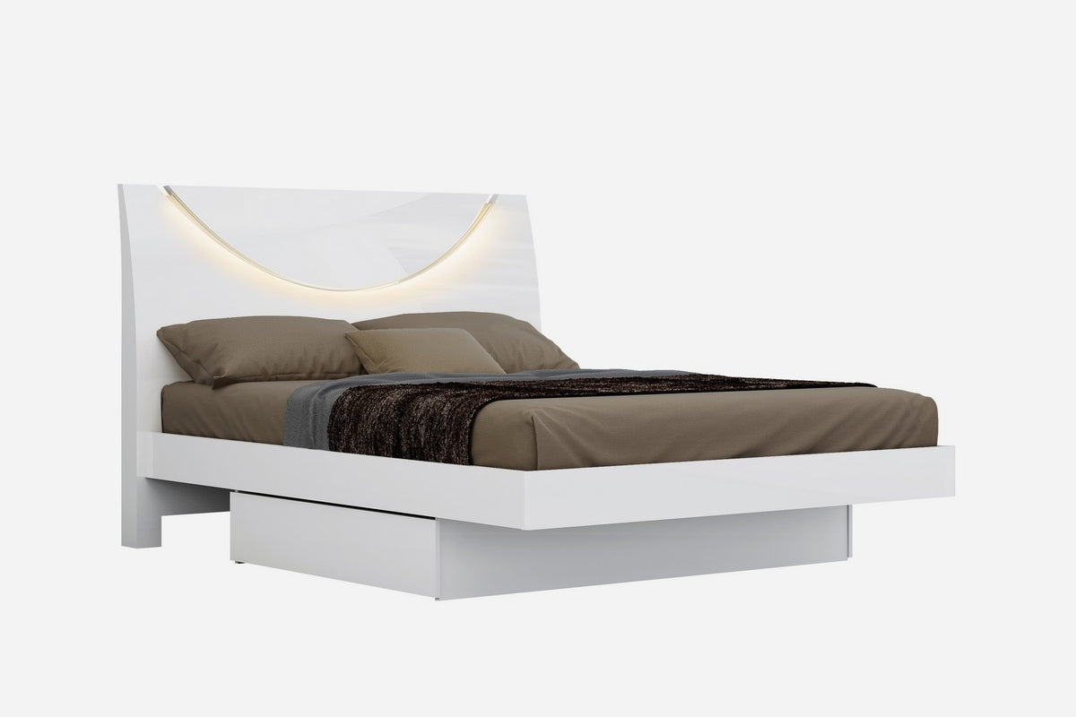 4PCS QUEEN WHITE BEDROOM SET #BELLAGIO GU
