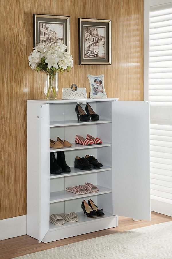 WHITE SHOE CABINET 151196-ID