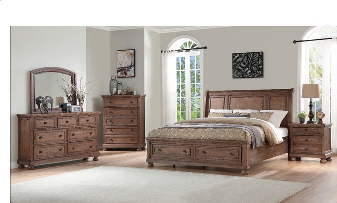 QUEEN BEDROOM SET 4 PC-Allegra -NC