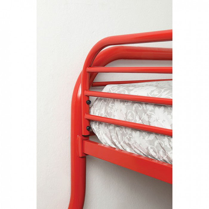TWIN/FULL BUNK BED CM-BK931RD-TF-FOA
