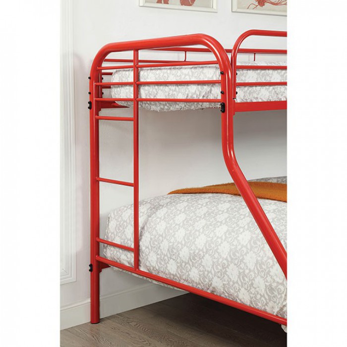 TWIN/FULL BUNK BED CM-BK931RD-TF-FOA
