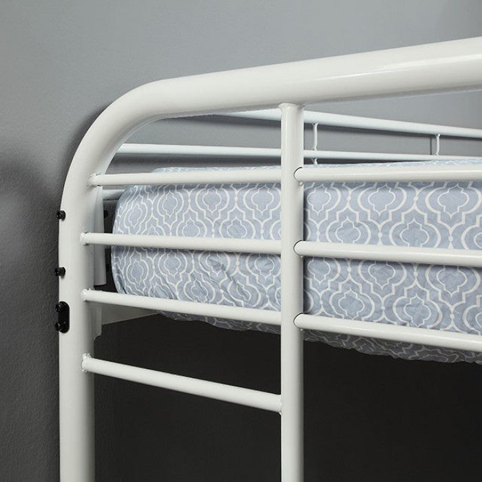 TWIN/FULL BUNK BED CM-BK931WH-TF-FOA
