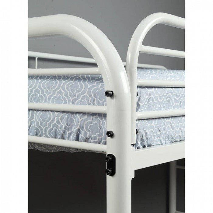 TWIN/FULL BUNK BED CM-BK931WH-TF-FOA