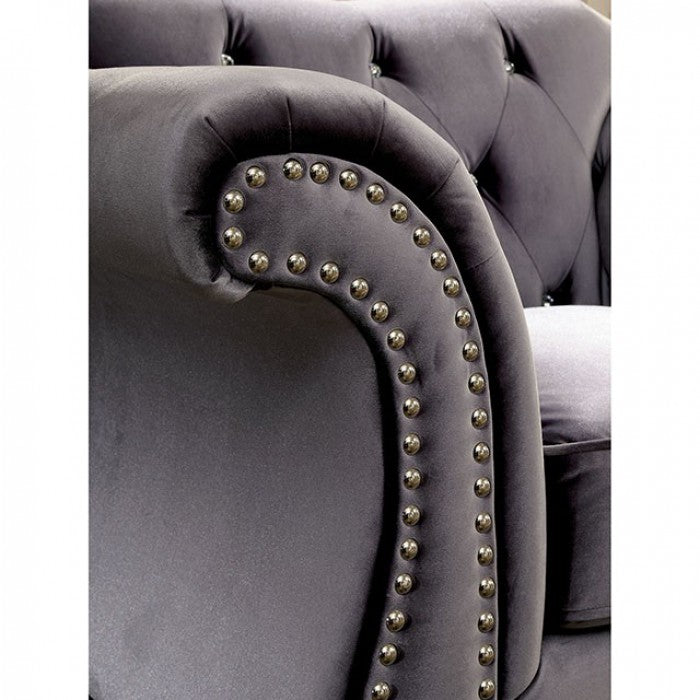 Jolanda CM6159GY-SOFA & LOVESEAT-FOA
