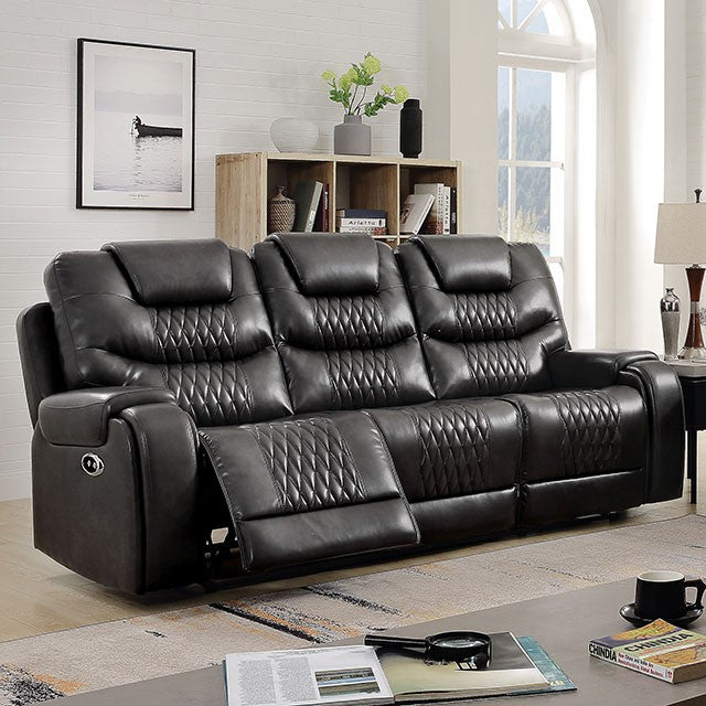 POWER RECLINER SOFA & LOVESEAT 6894GY MADE IN USA-FOA
