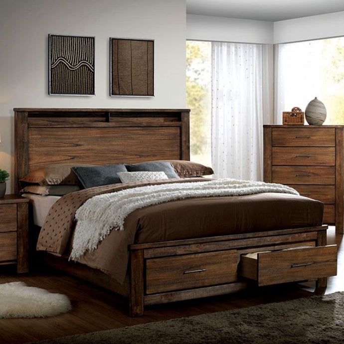 4 PCS QUEEN BEDROOM SET 7072-FOA