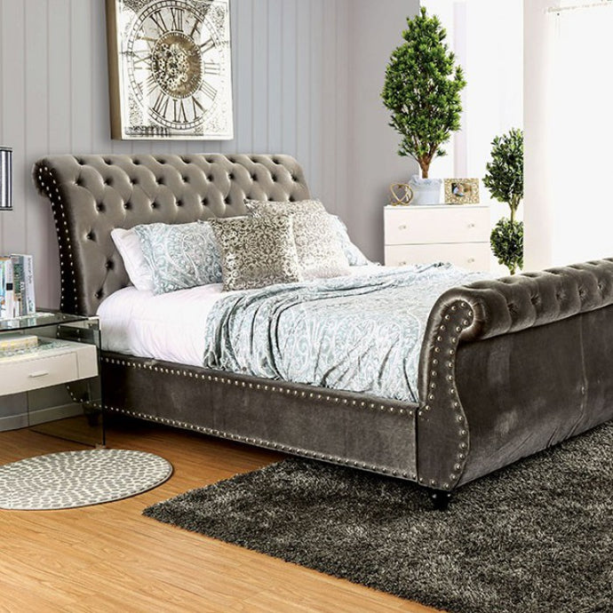 NOELLA QUEEN BED ONLY 7128GY-FOA