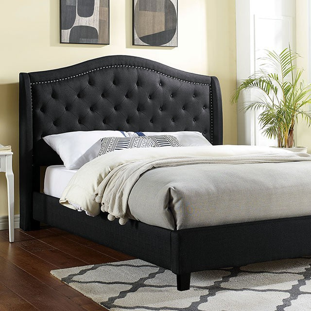 CARLY QUEEN BED ONLY 7160BK-FOA