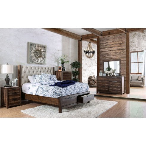 Hutchinson Queen bed  Only 7577DR-FOA