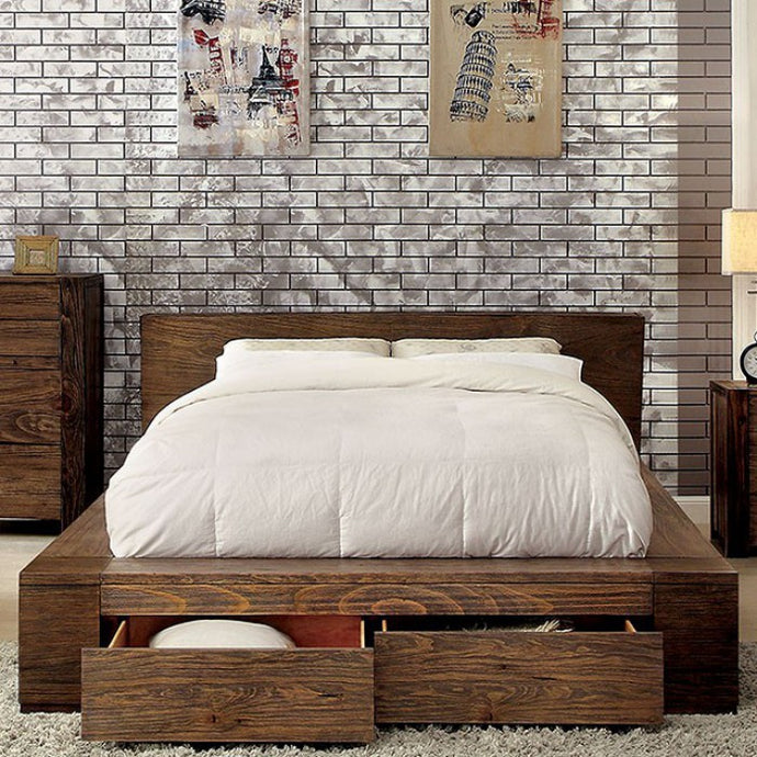 QUEEN PLATFORM BED ONLY 7629-FOA