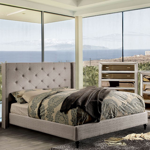 ANABELLE QUEEN BED ONLY 7677GY-FOA