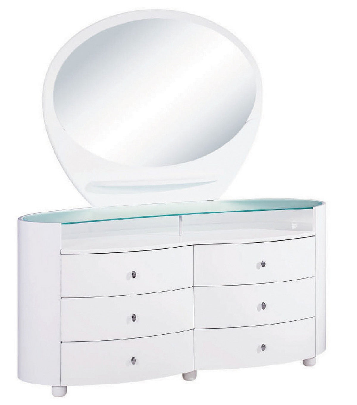 4PCS QUEEN WHITE BEDROOM SET #COSMO GU