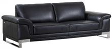 Load image into Gallery viewer, 2PCS BLACK SOFA AND LOVESEAT #411GU