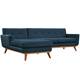 Left-Facing Sectional Sofa in Azure  EEI-2068-AZU-SET