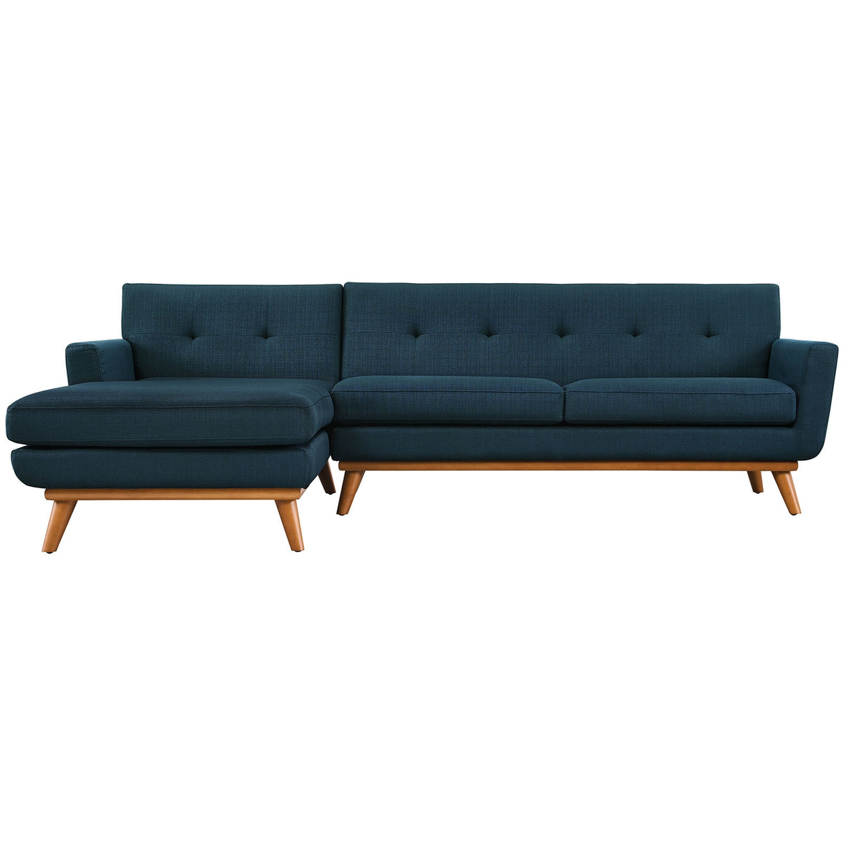 Left-Facing Sectional Sofa in Azure  EEI-2068-AZU-SET