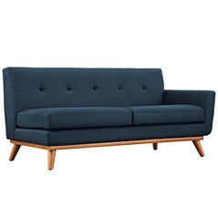 Left-Facing Sectional Sofa in Azure  EEI-2068-AZU-SET